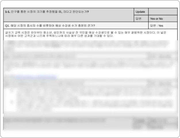ImageSlide<span style="display:inline-block; padding:3px 8px; background-color: #AB001F; border-radius:4px; color: #fff; font-size: 12px; font-weight: bold;">DOCS</span> 
<b>
각 도매인 별 시장조사 MR 시트 4종
</b>