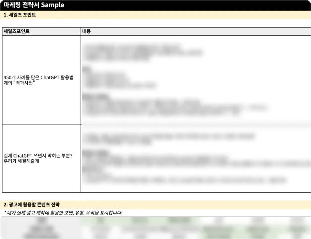 ImageSlide<span style="display:inline-block; padding:3px 8px; background-color: #AB001F; border-radius:4px; color: #fff; font-size: 12px; font-weight: bold;">SPREAD SHEET</span> 
<b>
마케팅 전략서
</b>