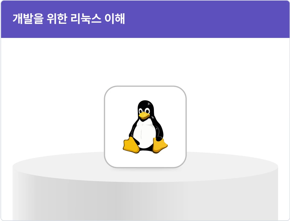 ImageSlide<b>개발에 필요한 리눅스 시스템의 기본 개념을 단순 활용 실습으로 다집니다.</b>
<span style="font-size:14px;">로컬에서 Multipass/Virtual Box를 활용하여 리눅스 환경 구성 방법을 배웁니다.<br>
리눅스 쉘 커맨드의 고급 활용을 배우고 이를 응용하는 실습을 진행합니다.</span>
