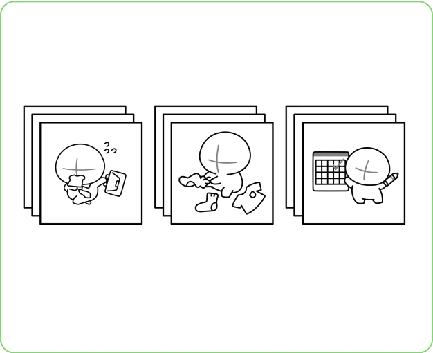 ImageSlide<b>이모티콘 가이드 32종</b>