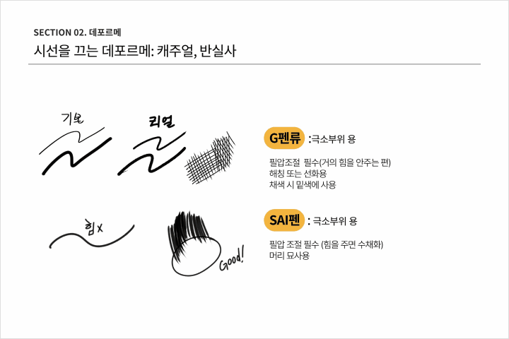일러스트레이터 꾸시 일러스트 예제