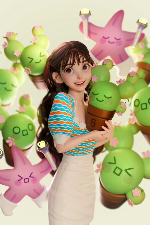 콜로소 3D 캐릭터 아티스트 신민정 포트폴리오