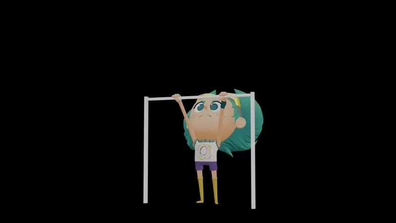 ImageSlide철봉 당기기