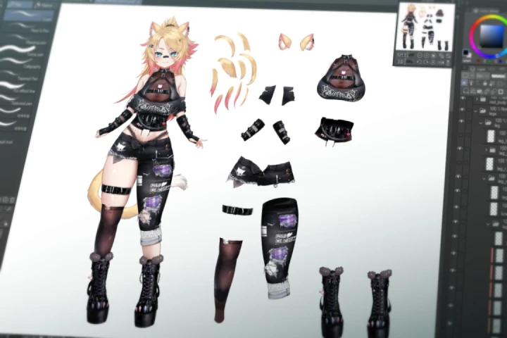 Live 2D Illustration and Model