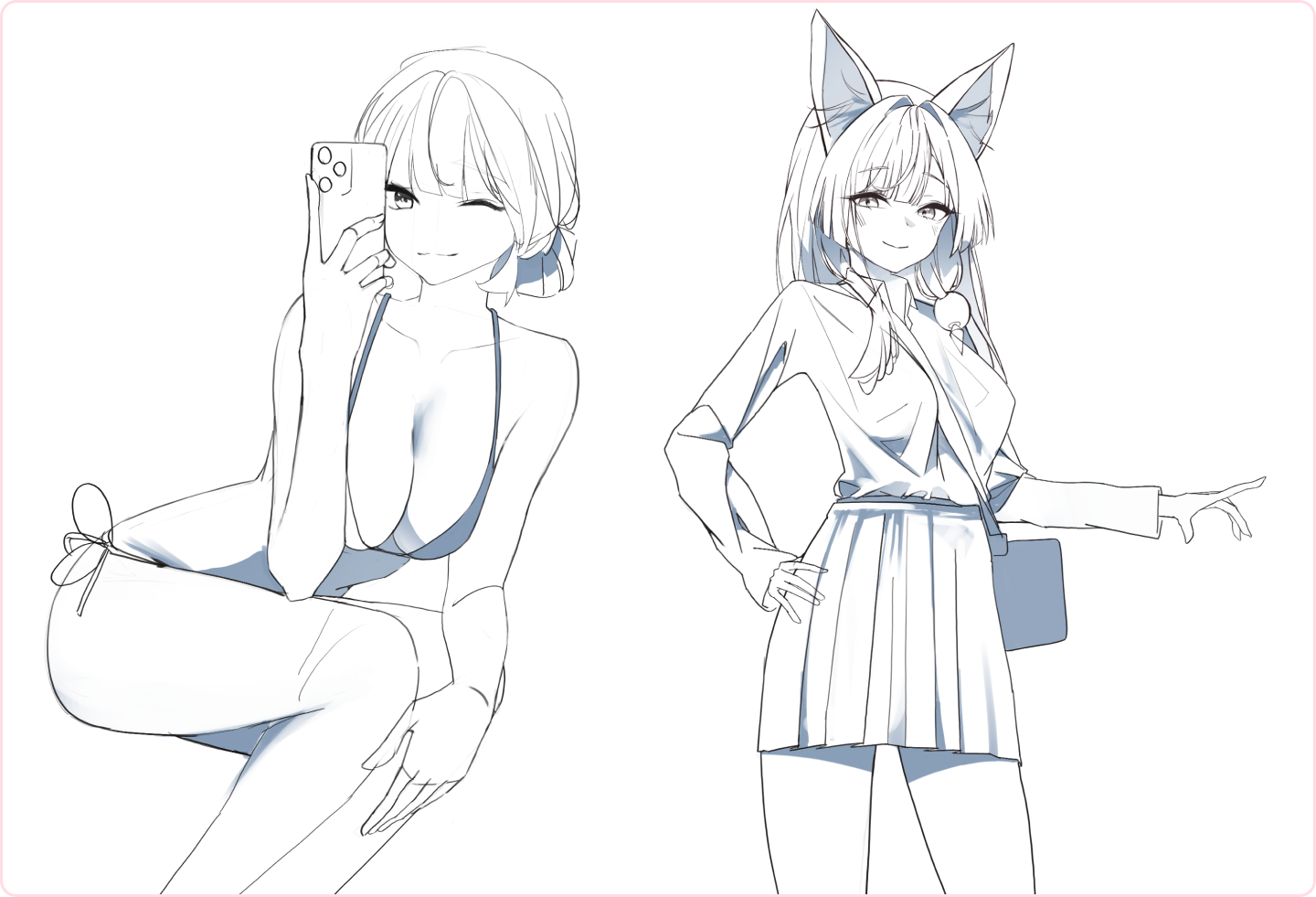 ImageSlide<b>자연스러운 포즈를 위한 라인 설정</b>