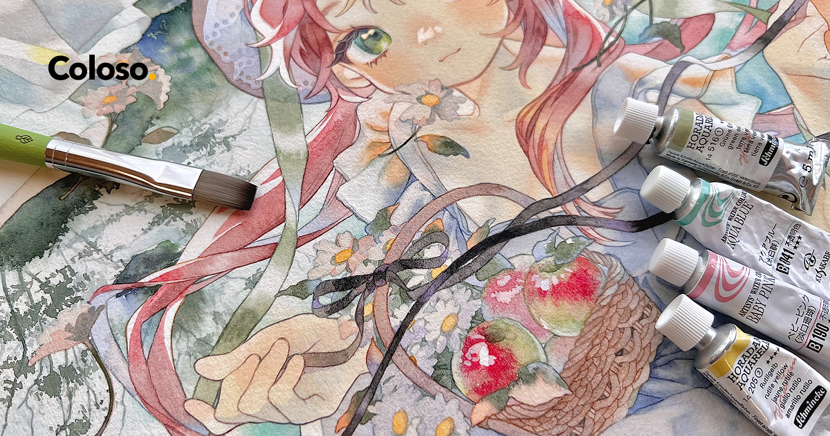 今日から始める！アナログ透明水彩イラスト | コロソ.
