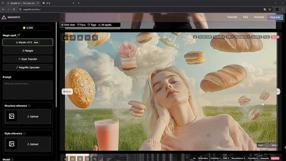 ImageSlide<center>Gen-AI Image Overall Retouching</center>