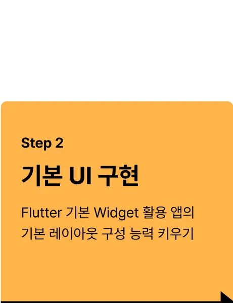 ImageSlideFlutter 주요 위젯 실습<hr>
UI 레이아웃 구성<hr>
기본 애니메이션 구현<hr>
효과음 구현