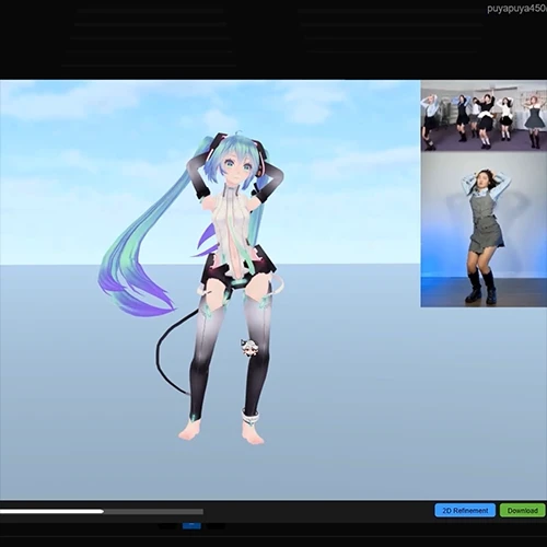 MMD 아티스트 블루베리볶음밥P 강의 예제