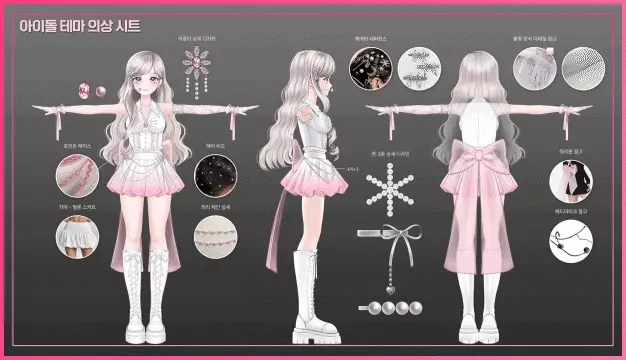 ImageSlide<b>3D 버츄얼 아바타 디자인 시트 분석</b>