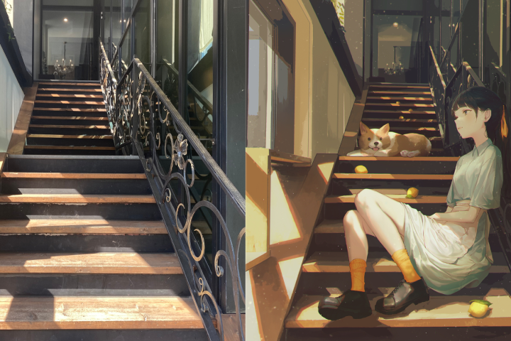 マットペイントで描く繊細なカジュアルイラスト | コロソ.