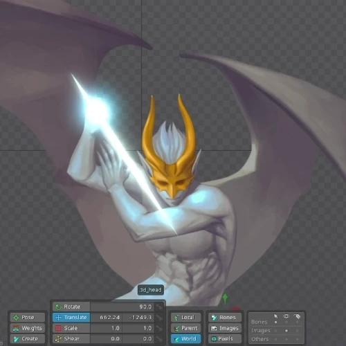 Spine2D Animator,  Vrihedd