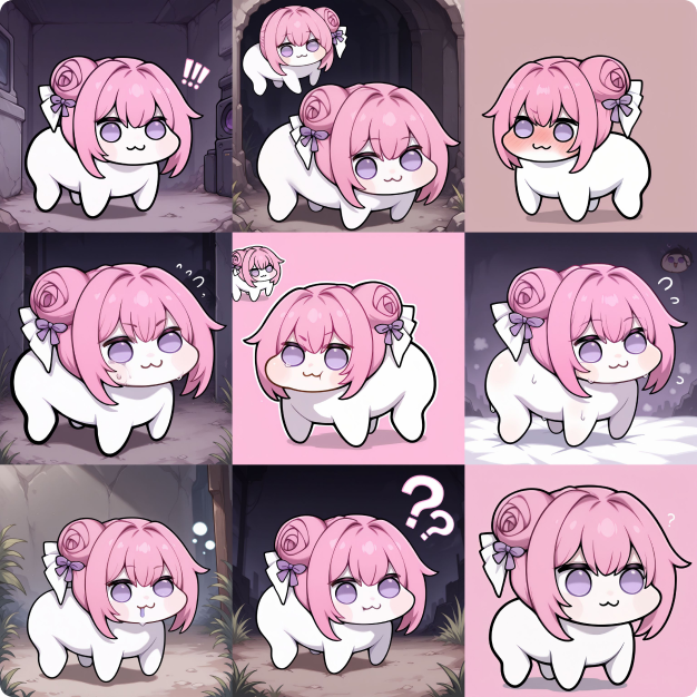 ImageSlide<span style="color:#fff;">배경이 다양한 캐릭터 이모티콘</span>