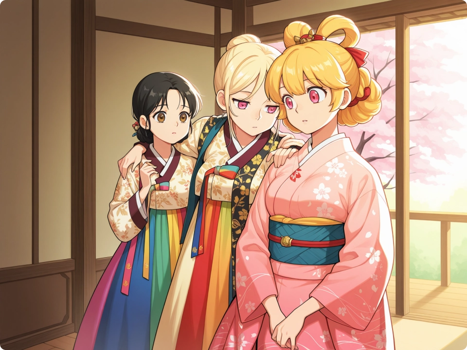 ImageSlide<span style="color:#fff;">관계성이 느껴지는 3인 인물 제작</span>