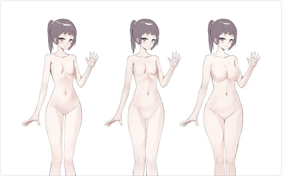 ImageSlide<b>비율, 체형에 따른 그림체 변화 알기</b>