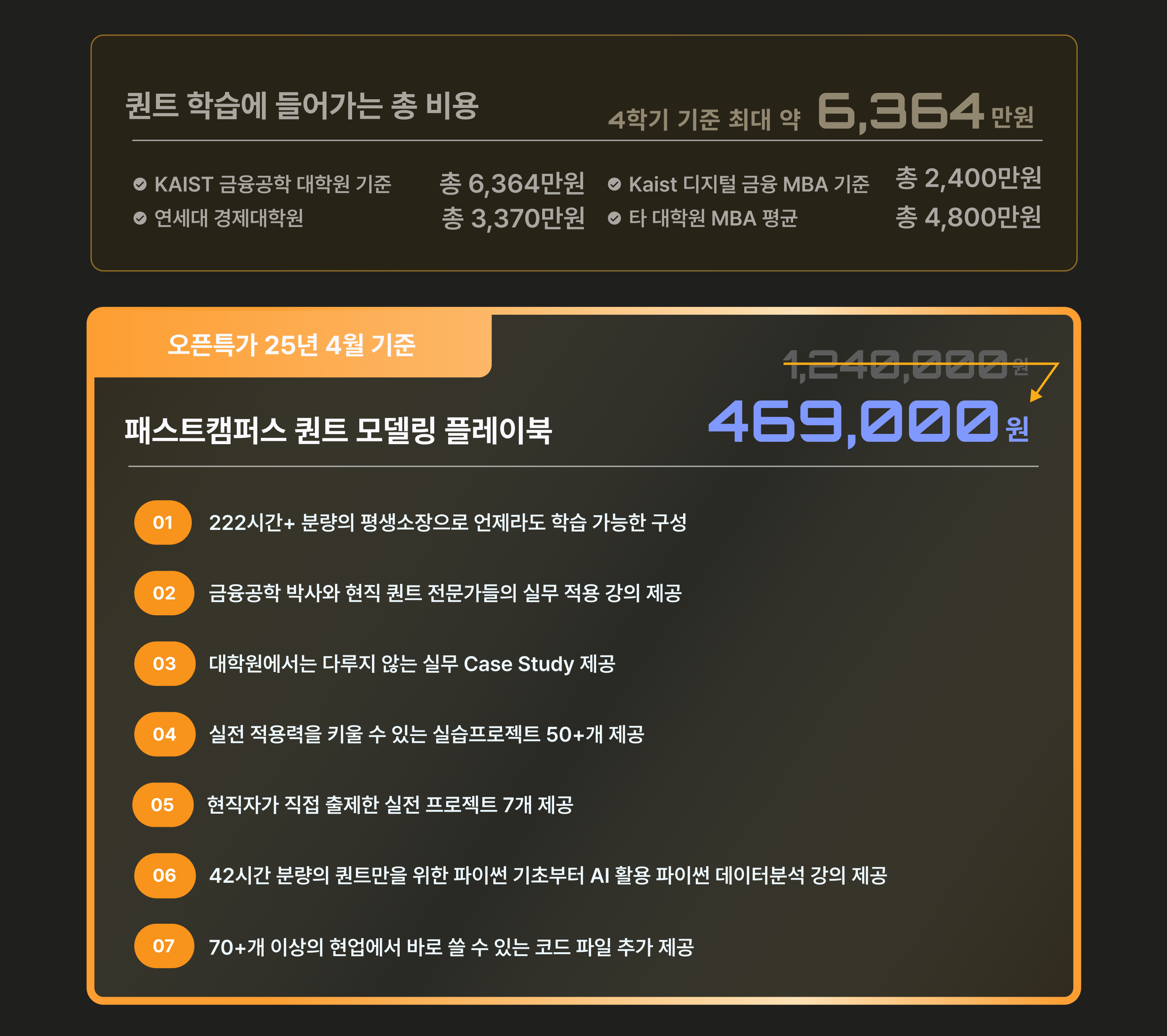 퀀트(금융공학) 플레이북 : 실무에서 바로 쓰는 금융 데이터 기반 알고리즘 트레이딩과 리스크 분석 | 패스트캠퍼스