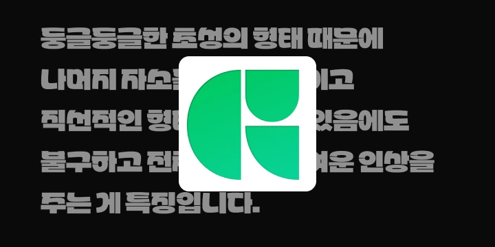 폰트 디자이너 타입준