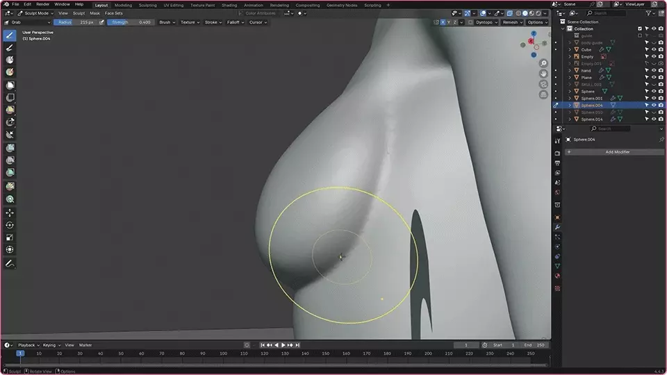 ImageSlide<span style="color: #1e1e1e;"><b>몸 스컬핑 - 디테일 살리기 (상체)</b></span>