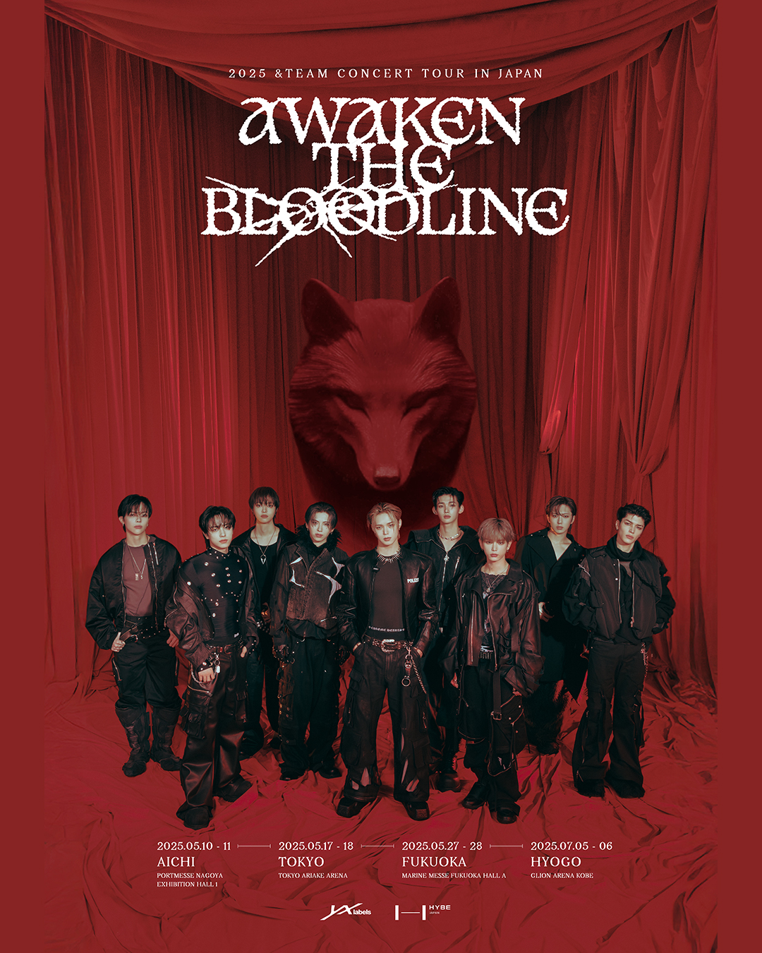ImageSlide<font color=#ccc><b> &TEAM(앤팀) 2025 콘서트 투어 'AWAKEN THE BLOODLINE' 포스터 & 아트디렉팅 (2025) </b></font>