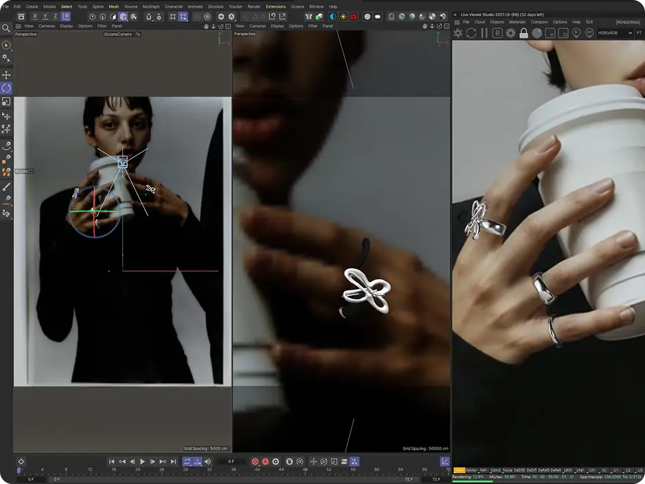 ImageSlide<span style="color:#C8FFB9;"> <b>STEP 5. </span> <span style="color:#fff;">모델 이미지에 3D 제품 합성</b></span>