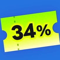 ~34％割引
