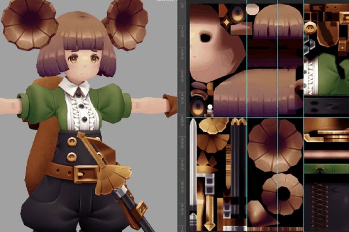 3DCGキャラクターモデラー 高部
