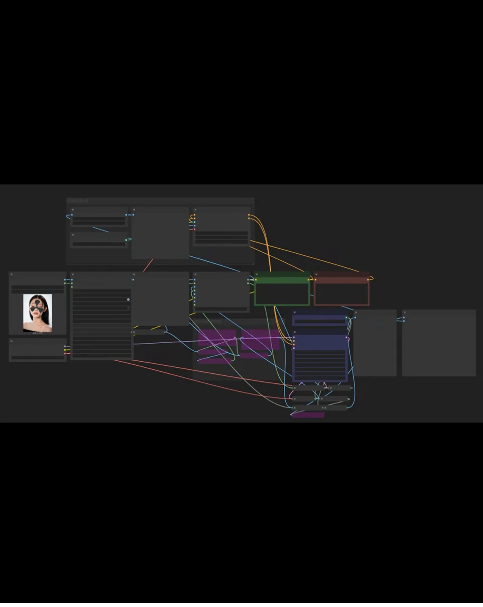 ImageSlide피부 디테일 베리에이션 Workflow