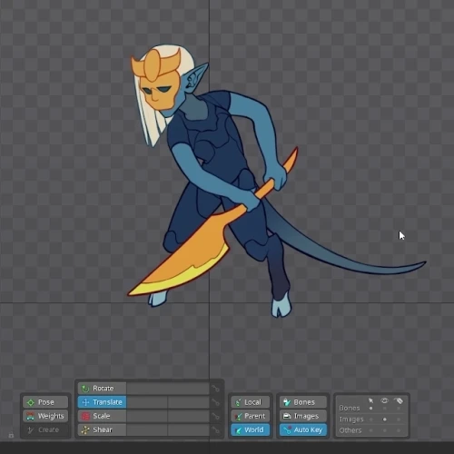 Spine2D Animator,  Vrihedd