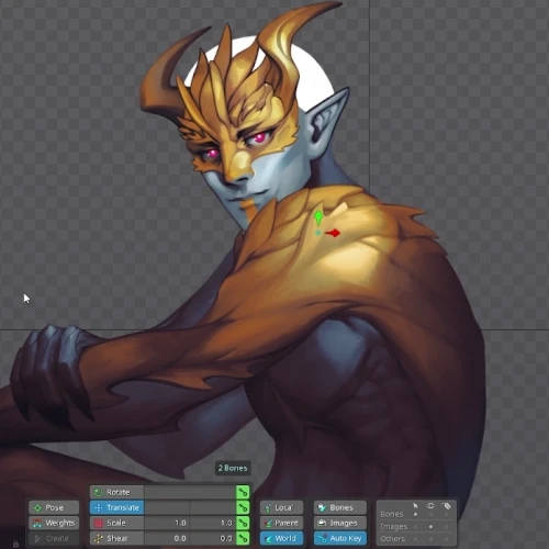 Spine2D Animator,  Vrihedd