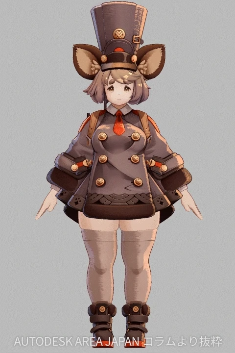 3DCGキャラクターモデラー 高部