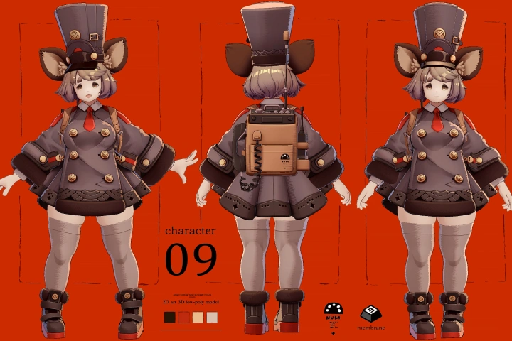 3DCGキャラクターモデラー 高部