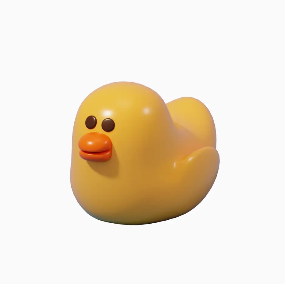 ImageSlide<center> <span style = "font-size:20px; "><b>오리 인형</b> </span><br> (Shape Key로 디테일 수정해보기) </center>
