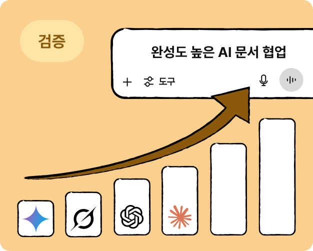 ImageSlide<b>여러가지 AI와 협업하여 정확도 크로스체크하기</b>