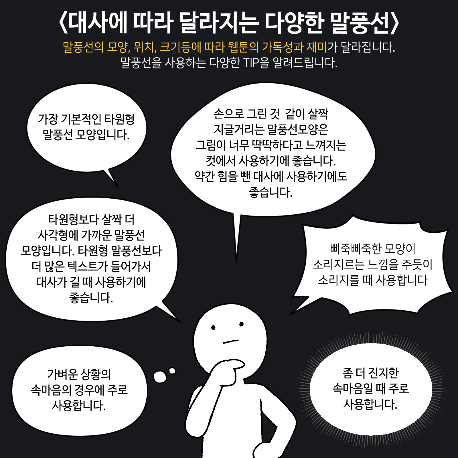 ImageSlide말풍선, 대사 폰트 연출법