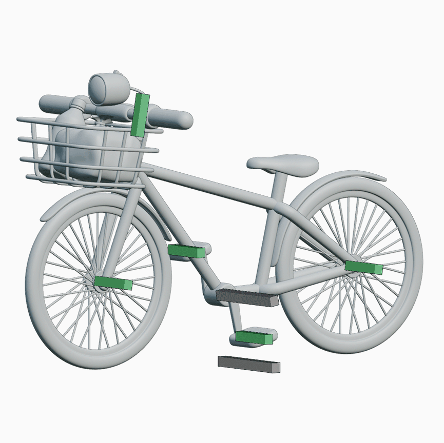 ImageSlide<center> <span style = "font-size:20px; "><b>자전거 리깅</b> </span><br> (패달을 기준으로 구동 매커니즘 만들기) </center>