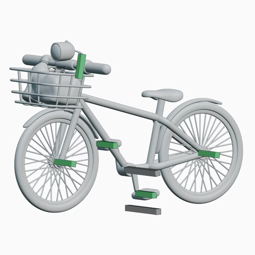 ImageSlide<center> <span style = "font-size:20px; "><b>자전거 리깅</b> </span><br> (패달을 기준으로 구동 매커니즘 만들기) </center>