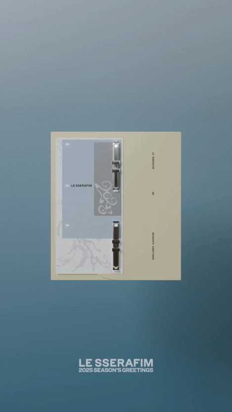 ImageSlide<span style="color:#fff;"><b>LE SSERAFIM</b> '2025 Season Greeting' Teaser © 2024 Hybe Corporation</span>