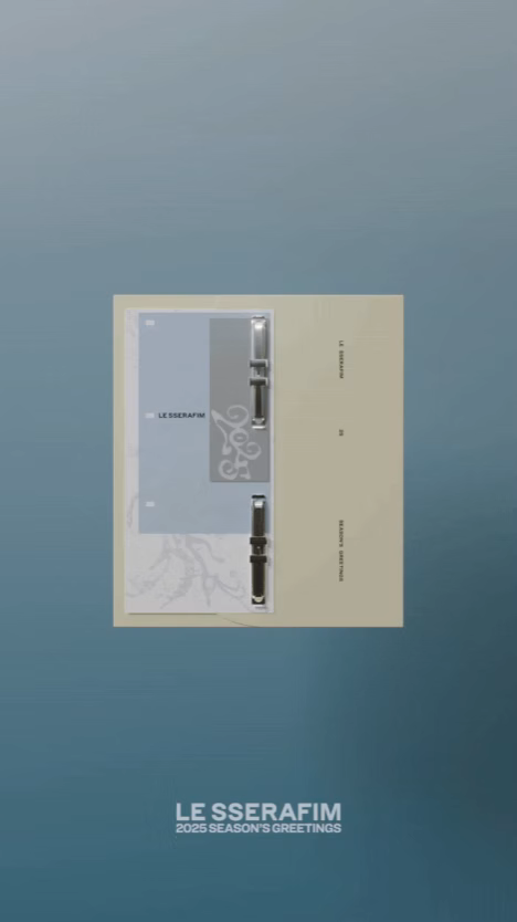 ImageSlide<span style="color:#fff;"><b>LE SSERAFIM</b> '2025 Season Greeting' Teaser © 2024 Hybe Corporation</span>