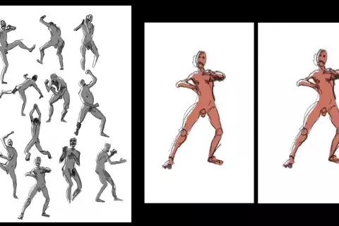 Animation Supervisor, Laurent Rossi exercises