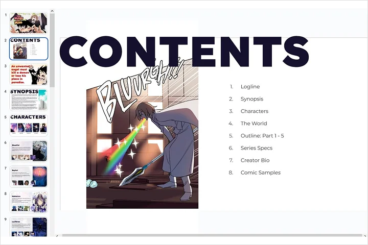 Comic Artist, hakei
