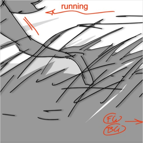 Storyboard Artist, Cas Vincent exercises