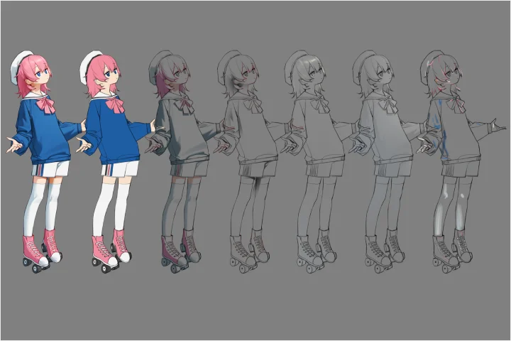 Coloso イラストレーター Rinotuna 例題