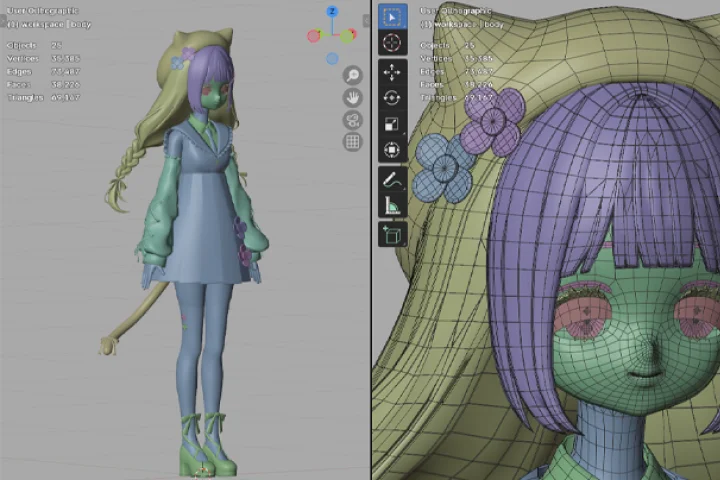 3DCGモデラー ふさこ