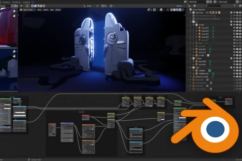 <p>Blenderで作る3D背景制作</p>