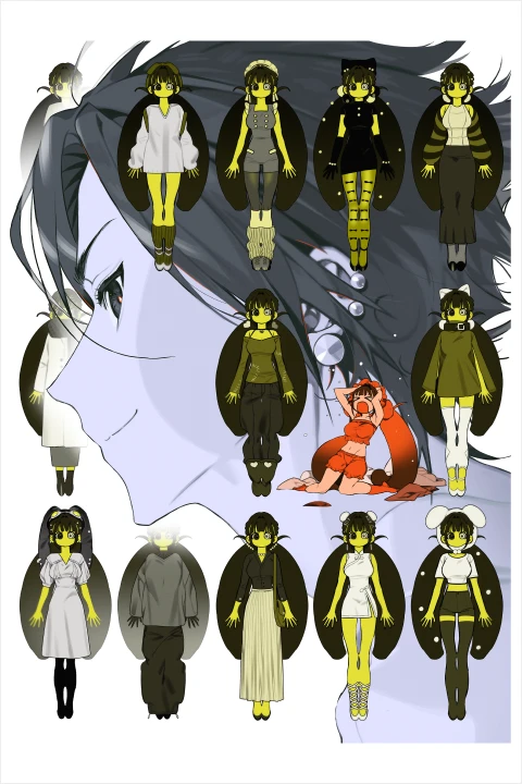 <p>다양한 디자인을 통해 보는 데포르메 확장 연구법</p>