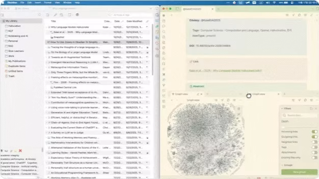 ImageSlide<b>Zotero·Obsidian 연동 관리</b>