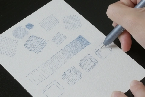 <p>線の安定と強弱のコントロール</p>