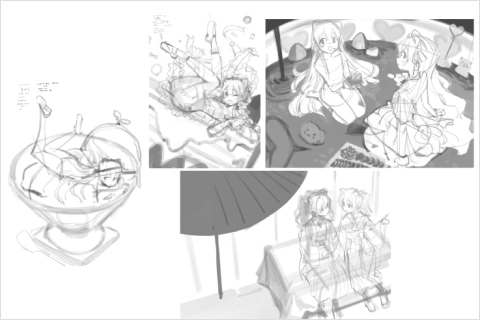 イラストレーター にゅむ 講座の例題