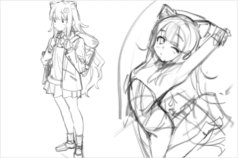 イラストレーター にゅむ 講座の例題