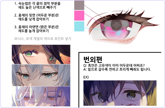 ImageSlide<font color=#111111>눈의 명암·반사광으로 감정 표현 살리기</font>